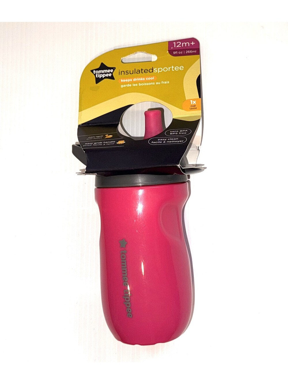 Tommee Tippee Insulated Sportee Toddler Water Bottle with Easy Grab Handle New!